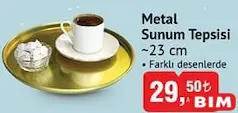METAL SUNUM TEPSİSİ 23 CM METAL SUNUM TEPSİSİ 23 CM